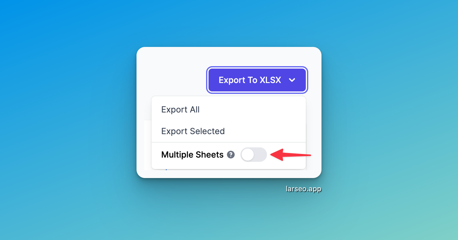 export keyword clusters